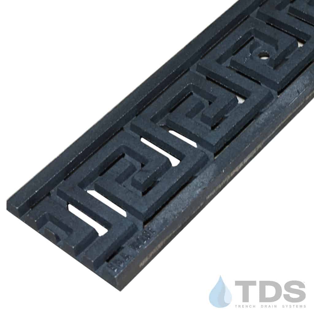 Iron Age 5 Inch Cast Iron Greek Key Raw Grate