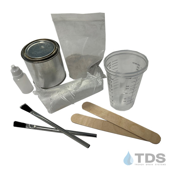 Polymer Concrete Trench Drain Channel Repair Kit