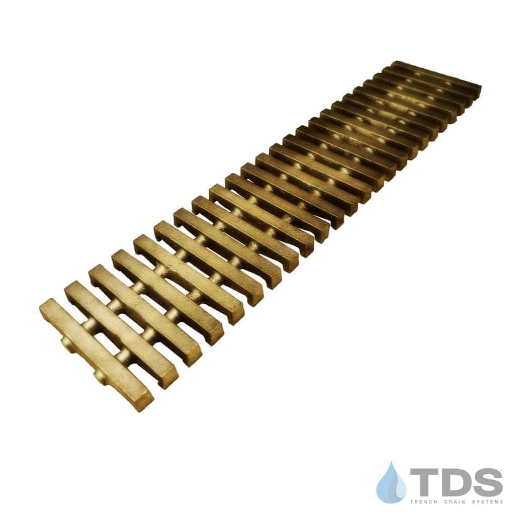 BA-PED-0312 Bronze Brushed Mini Channel Pedreda Grate with logo