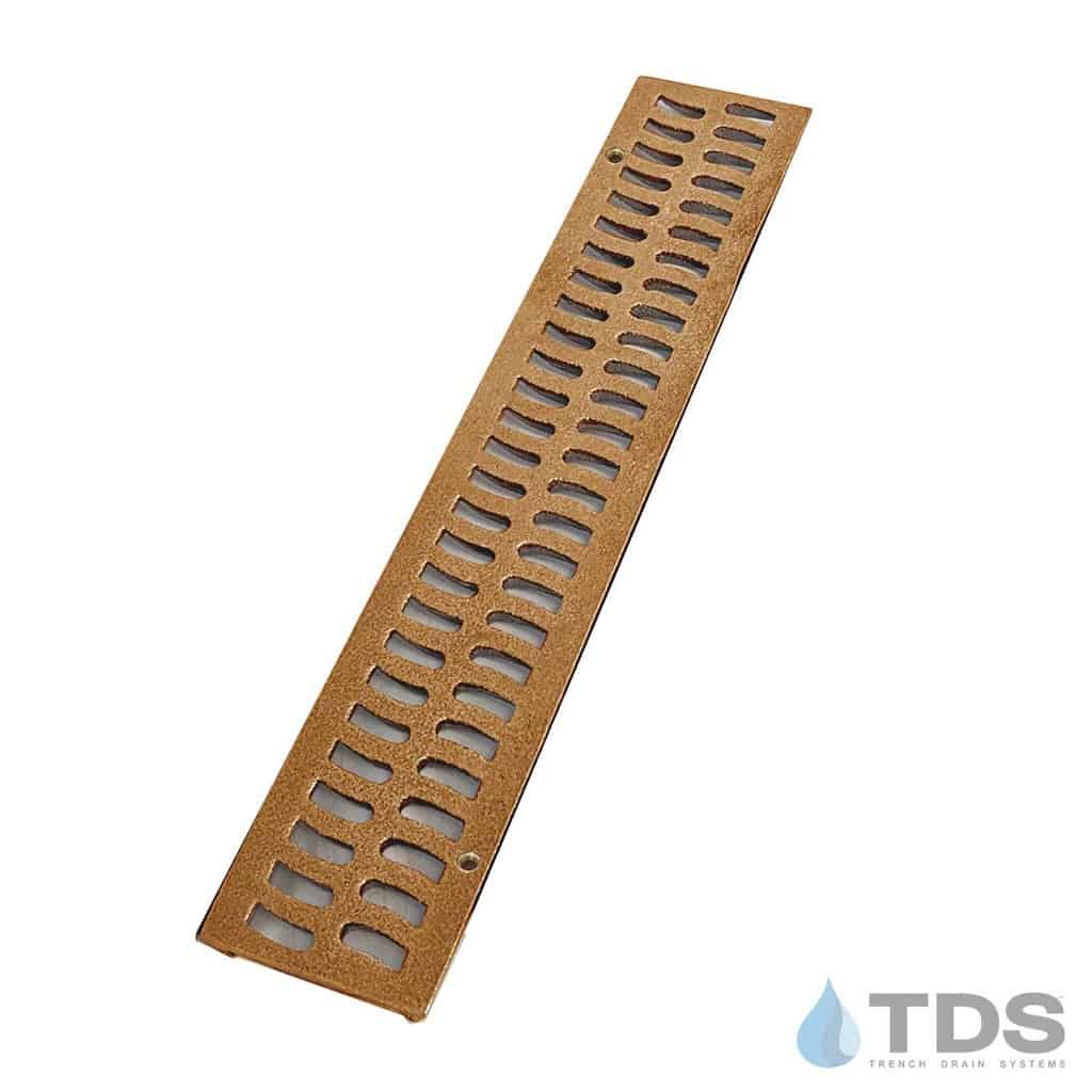 BA-SLOT-0212 Slim Channel Bronze Natural Slotted Grate