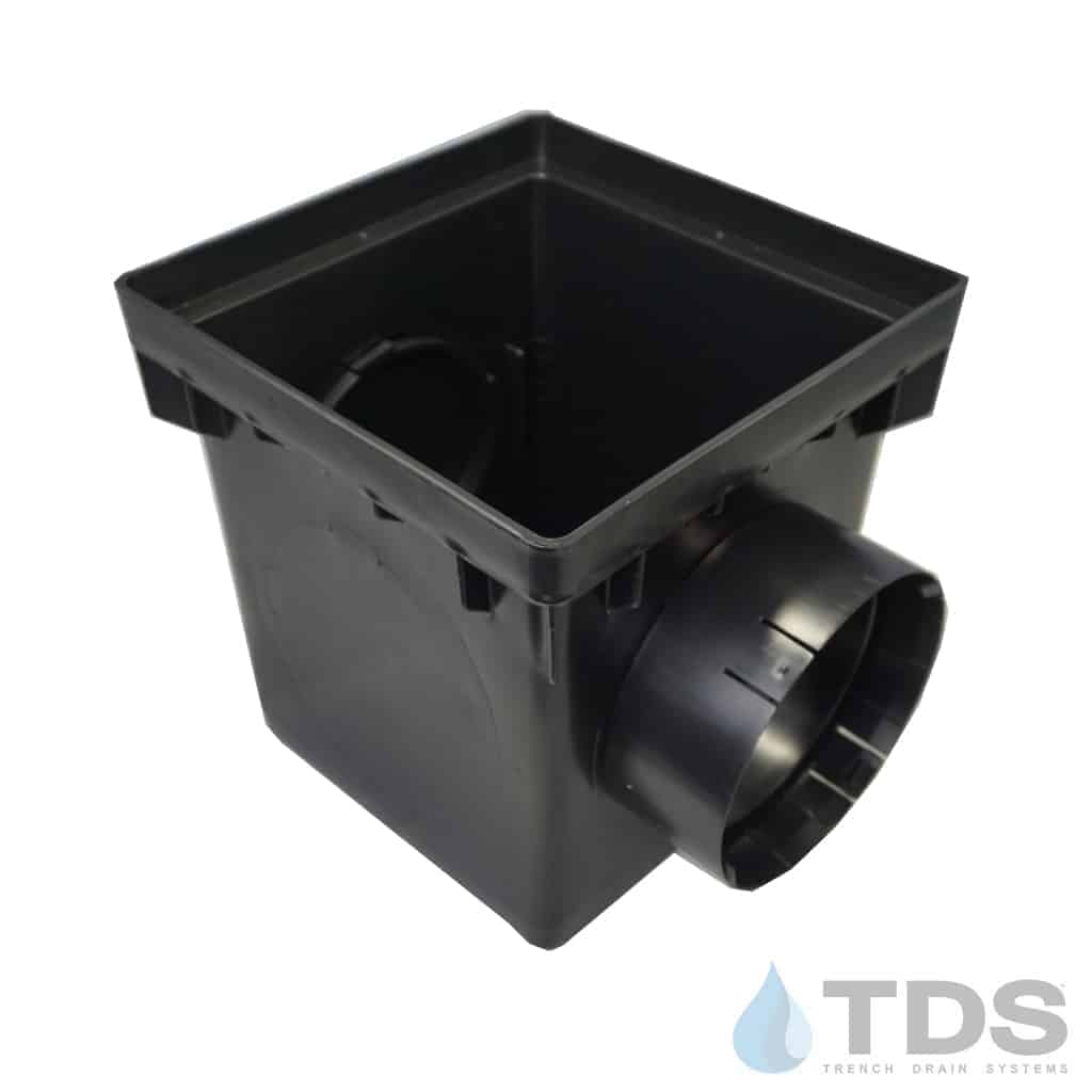 NDS® 12" Catch Basin Kit with NDS 1211 Slotted Grate | Black