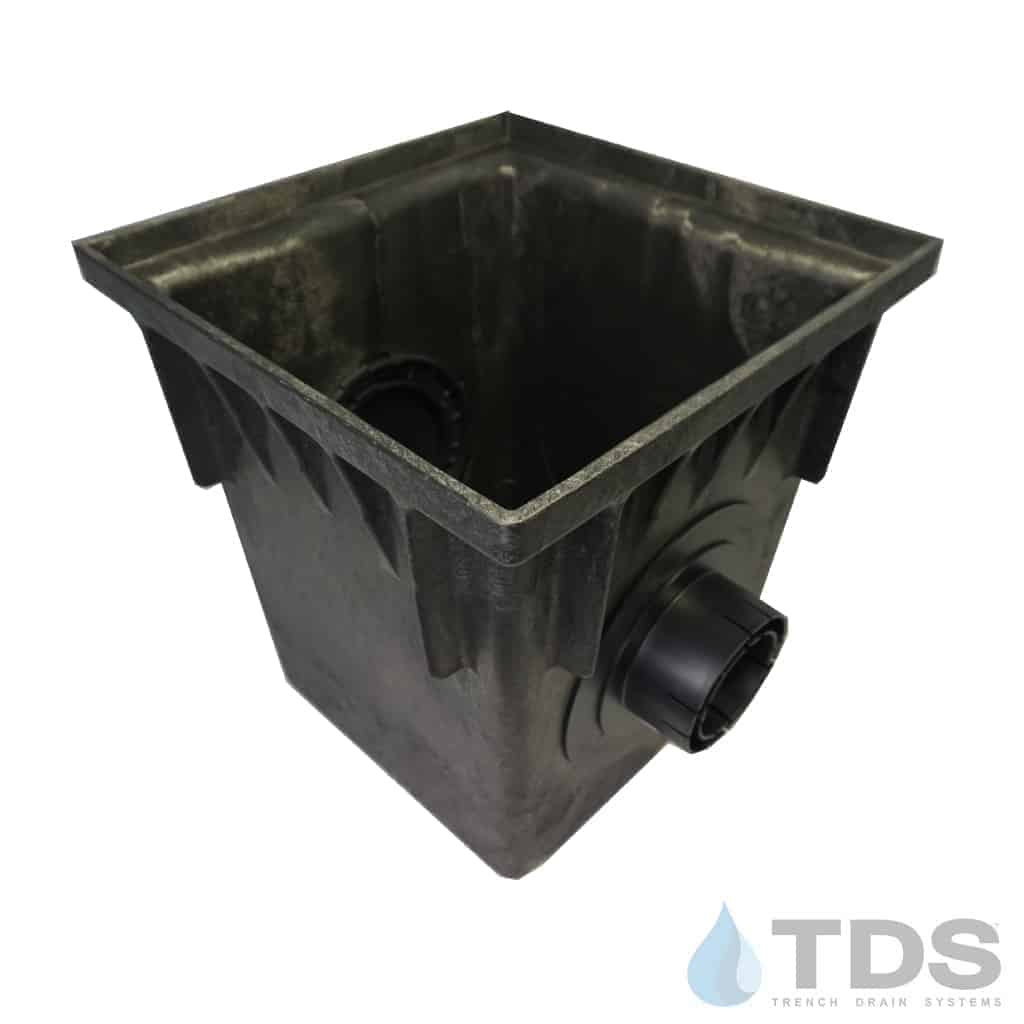 NDS 18" Catch Basin Kit with Iron Age Interlaken Grate | Natural