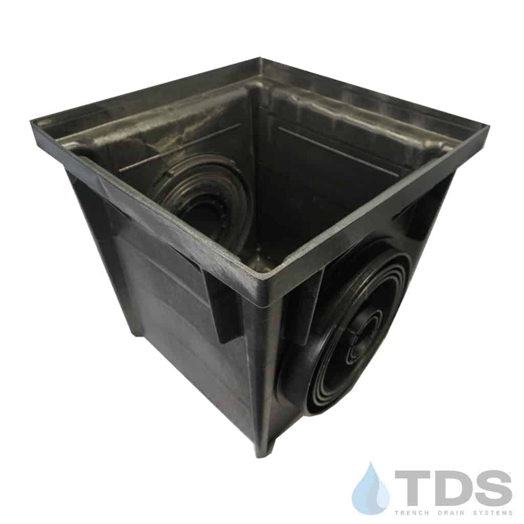 NDS 24" Catch Basin Kit with Iron age Locust Grate | Natural