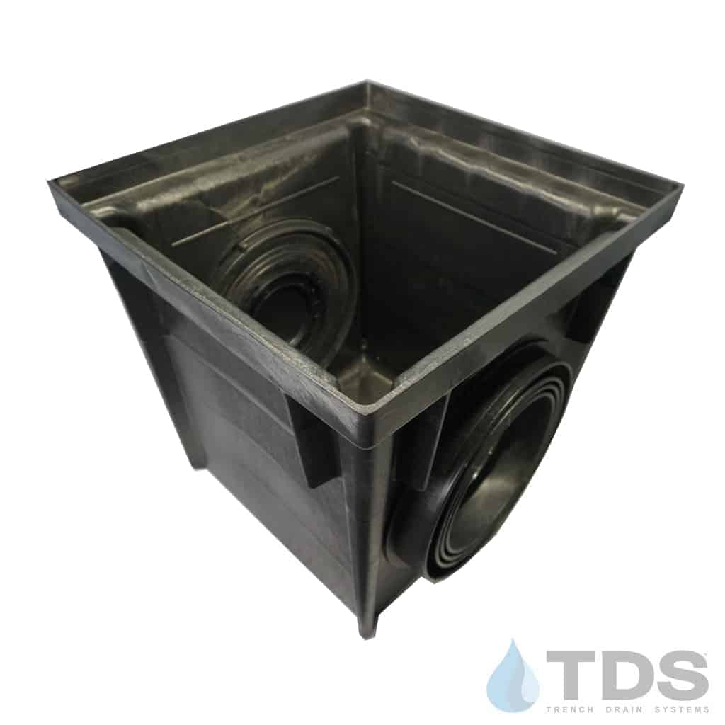 NDS 24" Catch Basin Kit with NDS Slotted Grate | Black