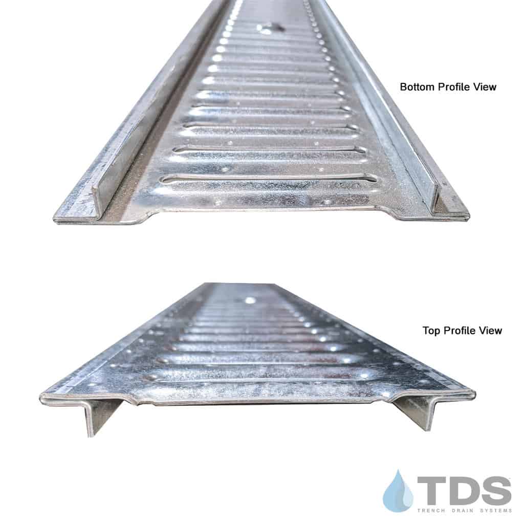 POLYCAST DG0442 Class A Slotted Galvanized 5" x 48" Grate