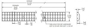 POLYCAST 500 Series Kit with DG0669 Stainless Bar Grate and HDPE Frame