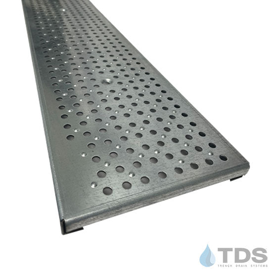 NDS® Dura Slope In-Line Catch Basin with DS-228 Perforated Galvanized Steel - ADA Compliant