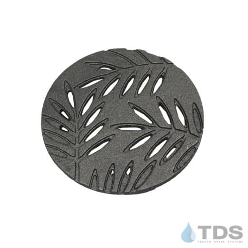 Iron Age Cast Iron Locust 6 inch diameter round grate Raw finish