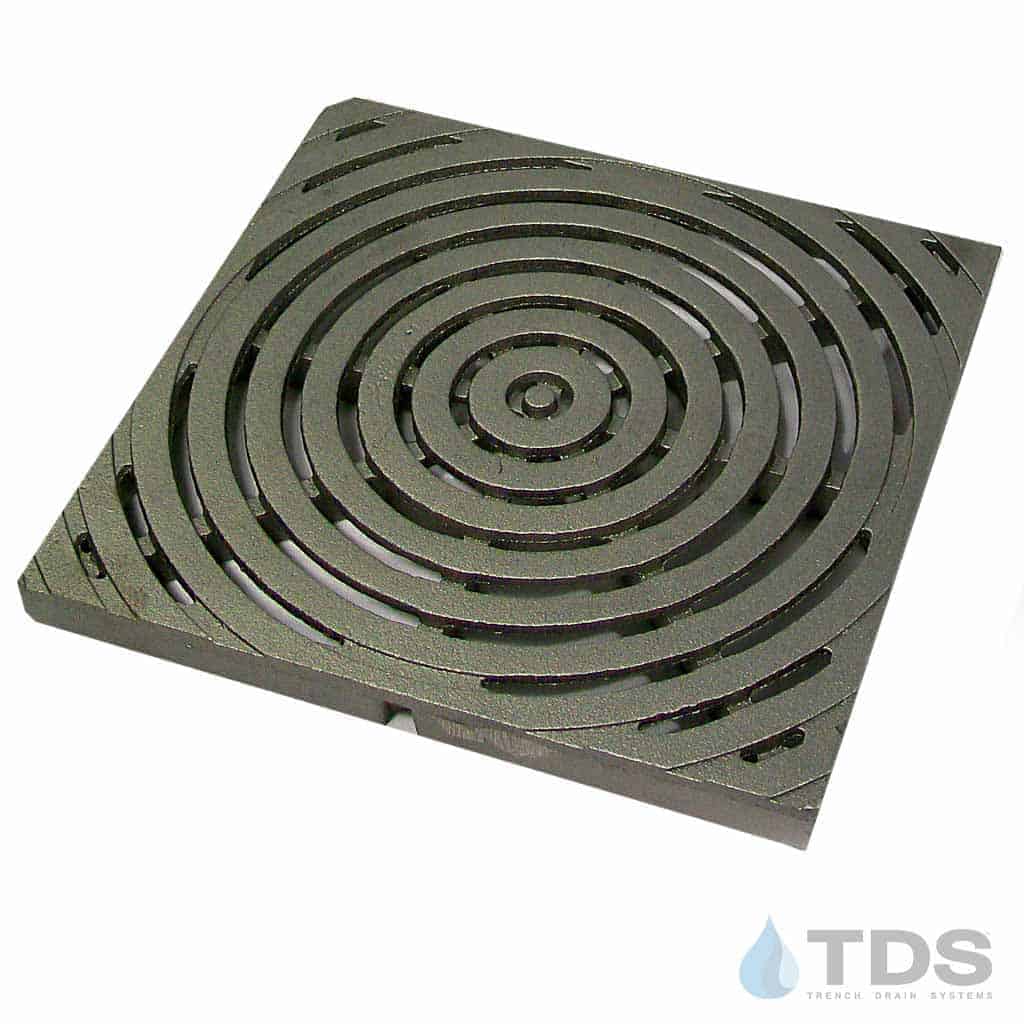 IronAge-bullseye-12x12-cb-grate-TDSdrains raw cast iron deco