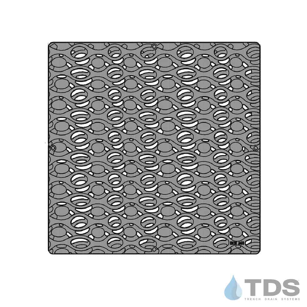 Iron Age Janis 24x24 catch basin cast iron grate