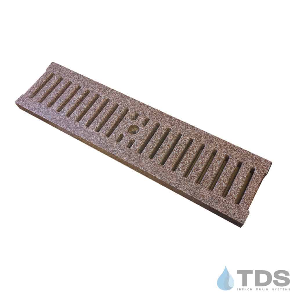 Jonite Class B Slotted 5″x20″(Nominal Dimensions) Grate - Terra Cotta Red