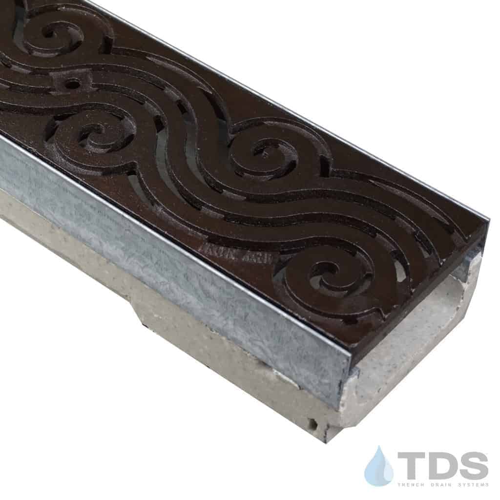 M100K-Argo-boof ironage deco cast iron shallow polymer concete ULMA channel galv edge