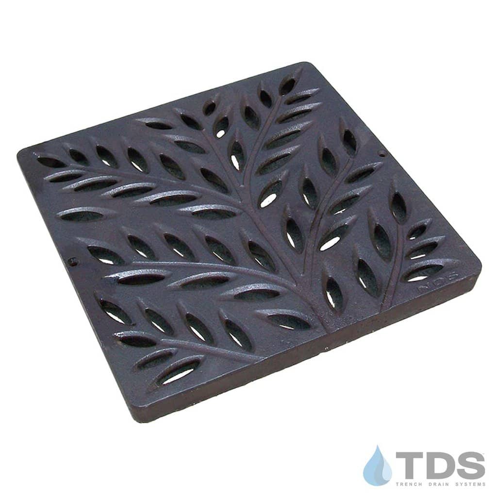 NDS1218CI NDS 12x12" Cast Iron Botanical Catch Basin Grate