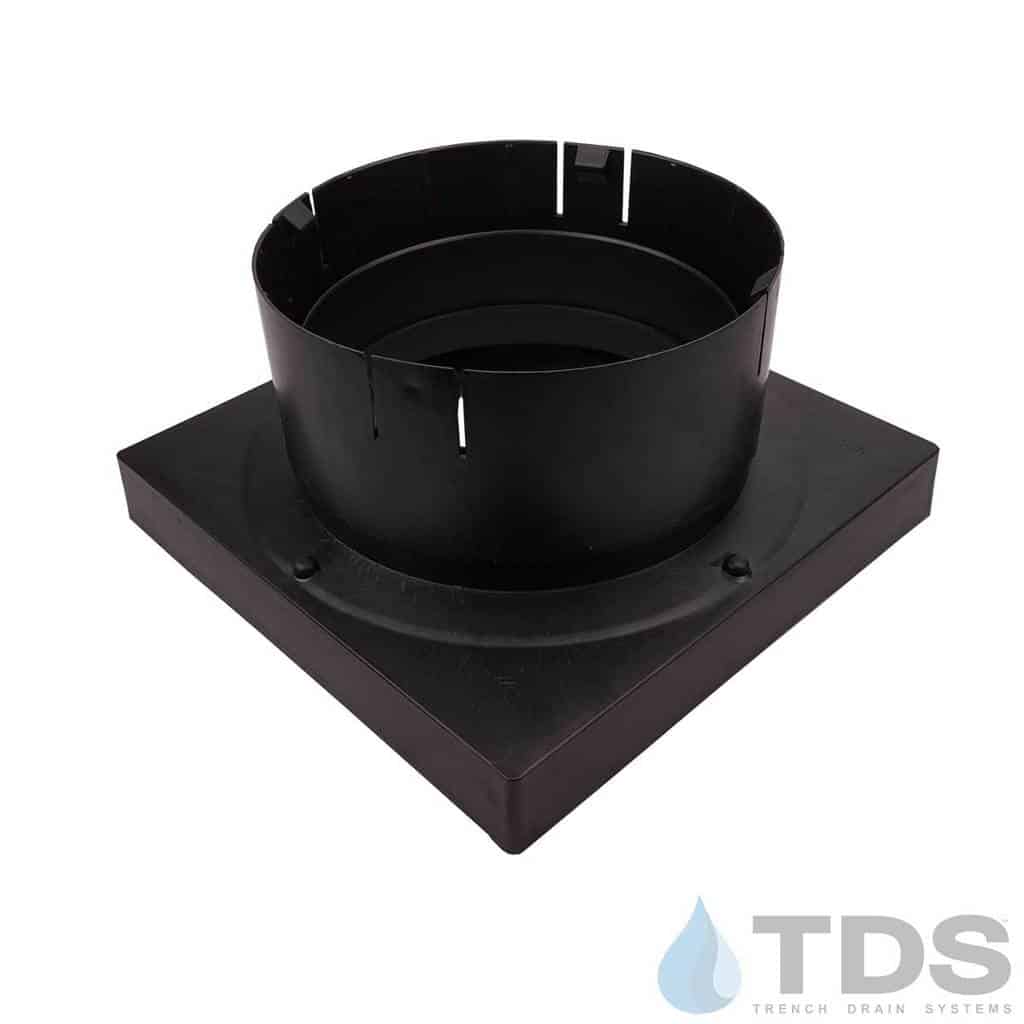 NDS 12" Low Profile Catch Basin Kit with NDS Wave Grate | Green