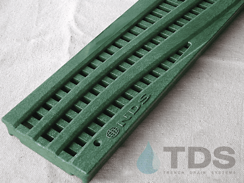 4″ Decorative Spee-D Channel Polyolefin Grate in Green