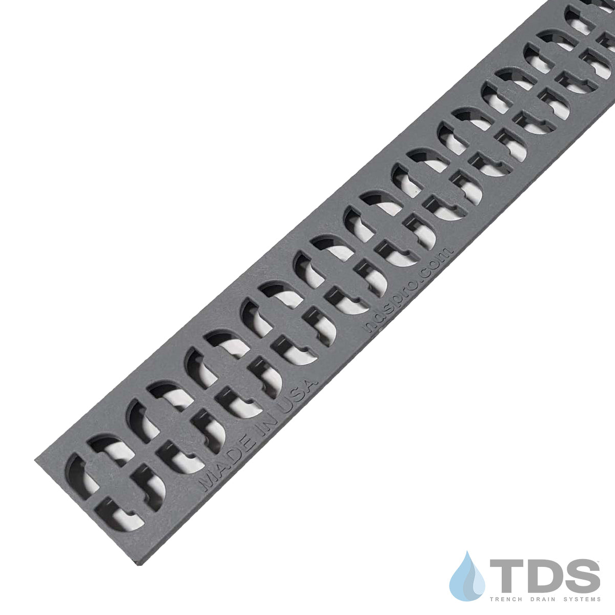 NDS® Slim Channel 9263 Class A Plastic Chain Deco 2" x 36" Grate - GRAY