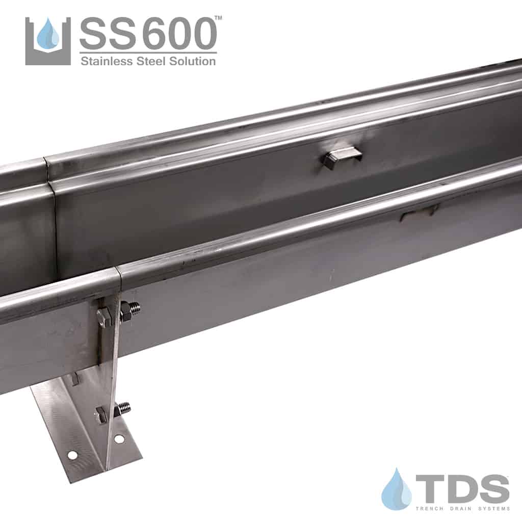 SS600 stainless steel trench drain channels