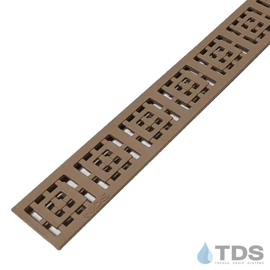 Sand Square Slim Channel Grate