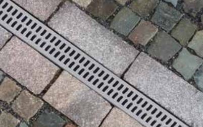 NDS Slotted Slim Channel in paver patio