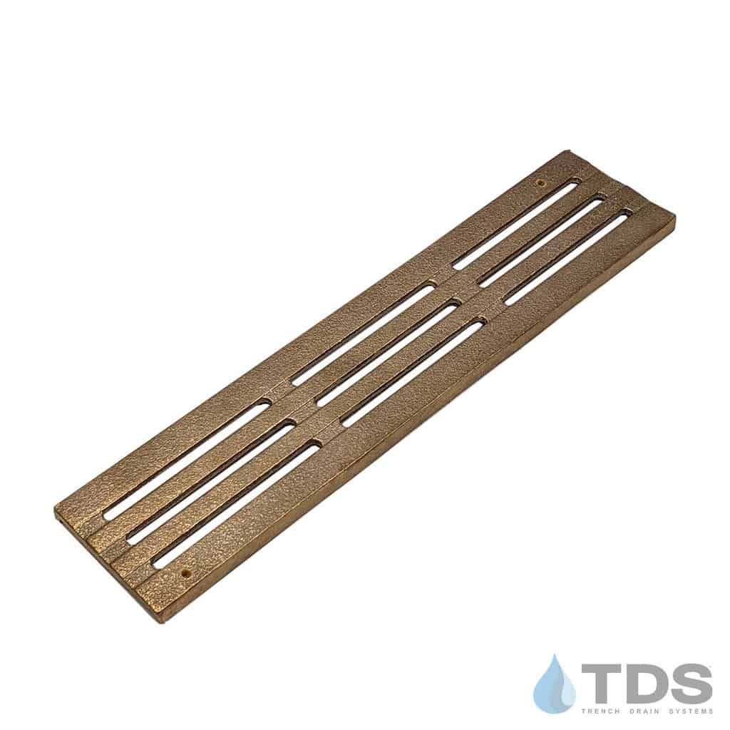 TDS-BARS-0312 Natural Bronze Age Grates Transverse Slotted Grate