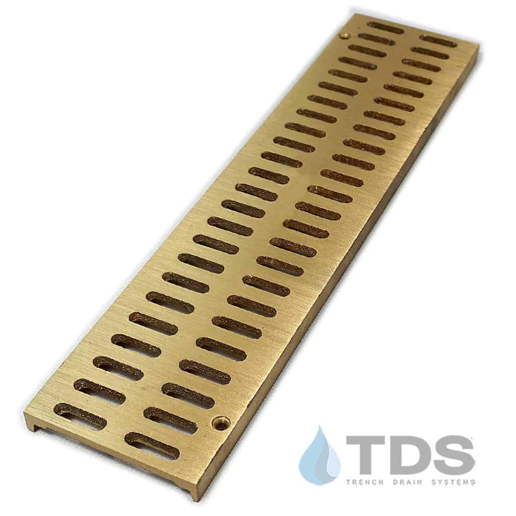TDS Slotted Bronze Brushed-satin grate 0312