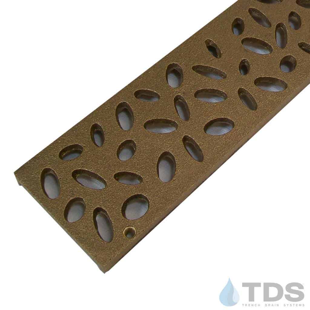 TDS 3" Bronze Natural Mini Channel Grate
