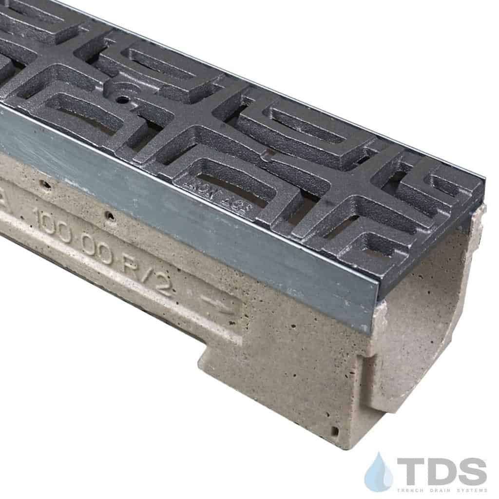 U100K00M-Carbochon Cast Iron Ironage Deco Raw Grate polymer concrete galv edge ULMA channel