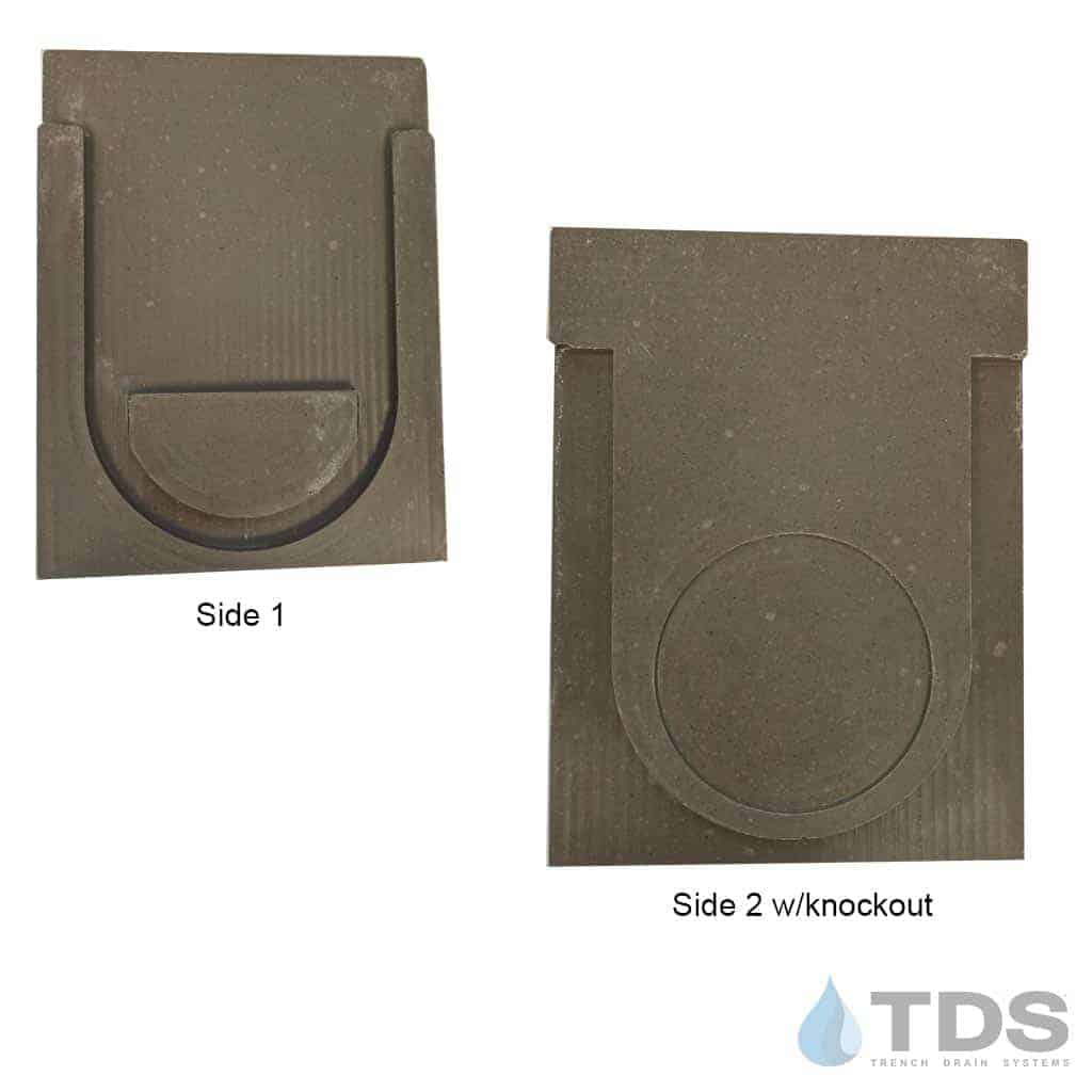 ULMA D100 Drain Channel w/ TDS 424 Slotted Reinforced Galvanized Grate - Class C