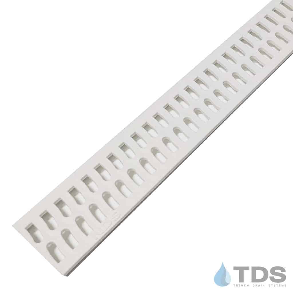 White Slot Slim Channel Grate