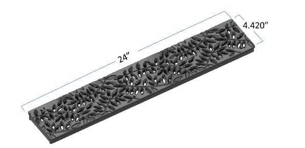 NDS252CI-Spee-D-Channel-Deco-Cast-Iron-Grate-Botanical-NDS