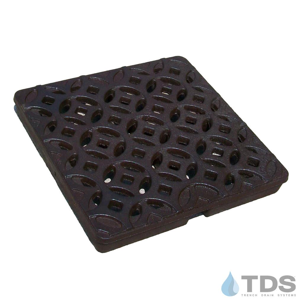 IA-Inter-CB09-BF Iron Age 9" Interlaken Grate in Baked on Oil Finish Cast Iron
