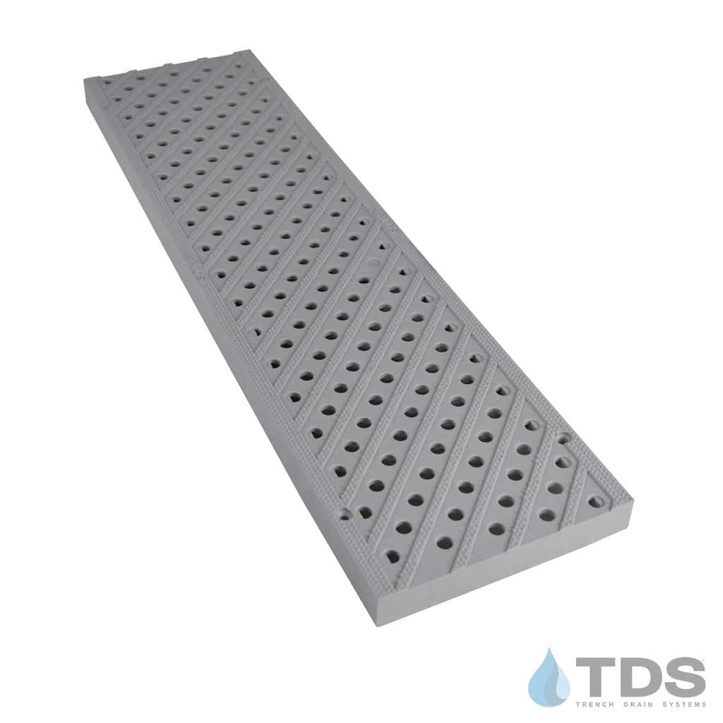 NDS826-lt-grey-perf-grate 5″ Pro Series Grey Perf grate by NDS