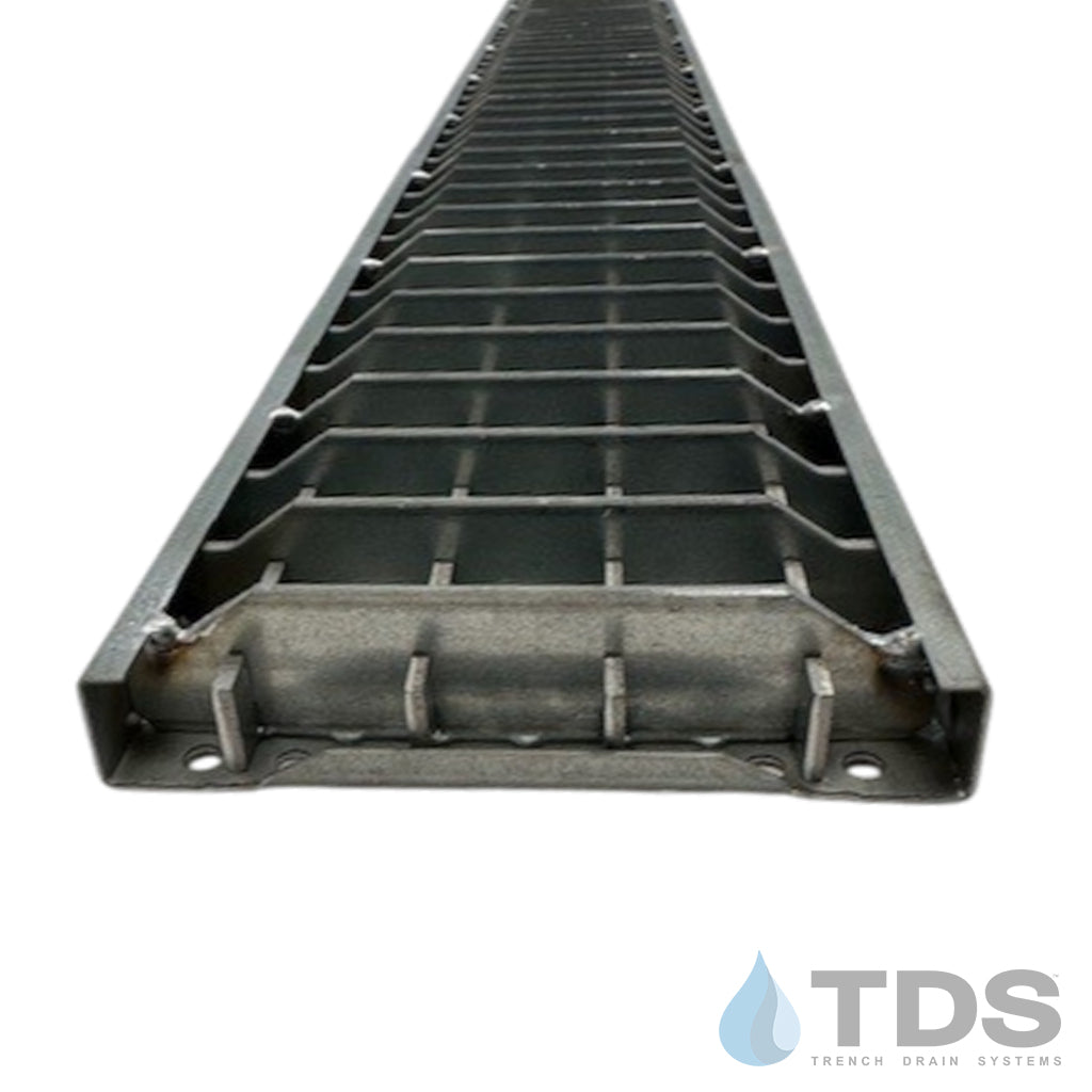 ULMA 414 Class C Reinforced Perforated w/Tread Galvanized Steel 122mm x 1M Grate