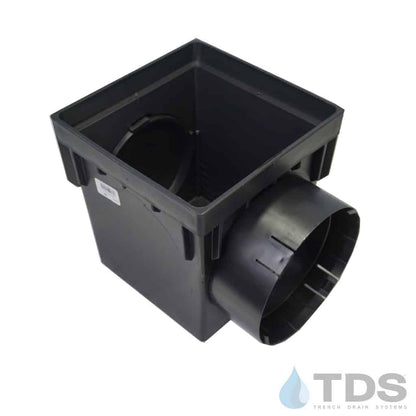 NDS 9" Catch Basin Kit with Iron Age Interlaken Grate | Natural