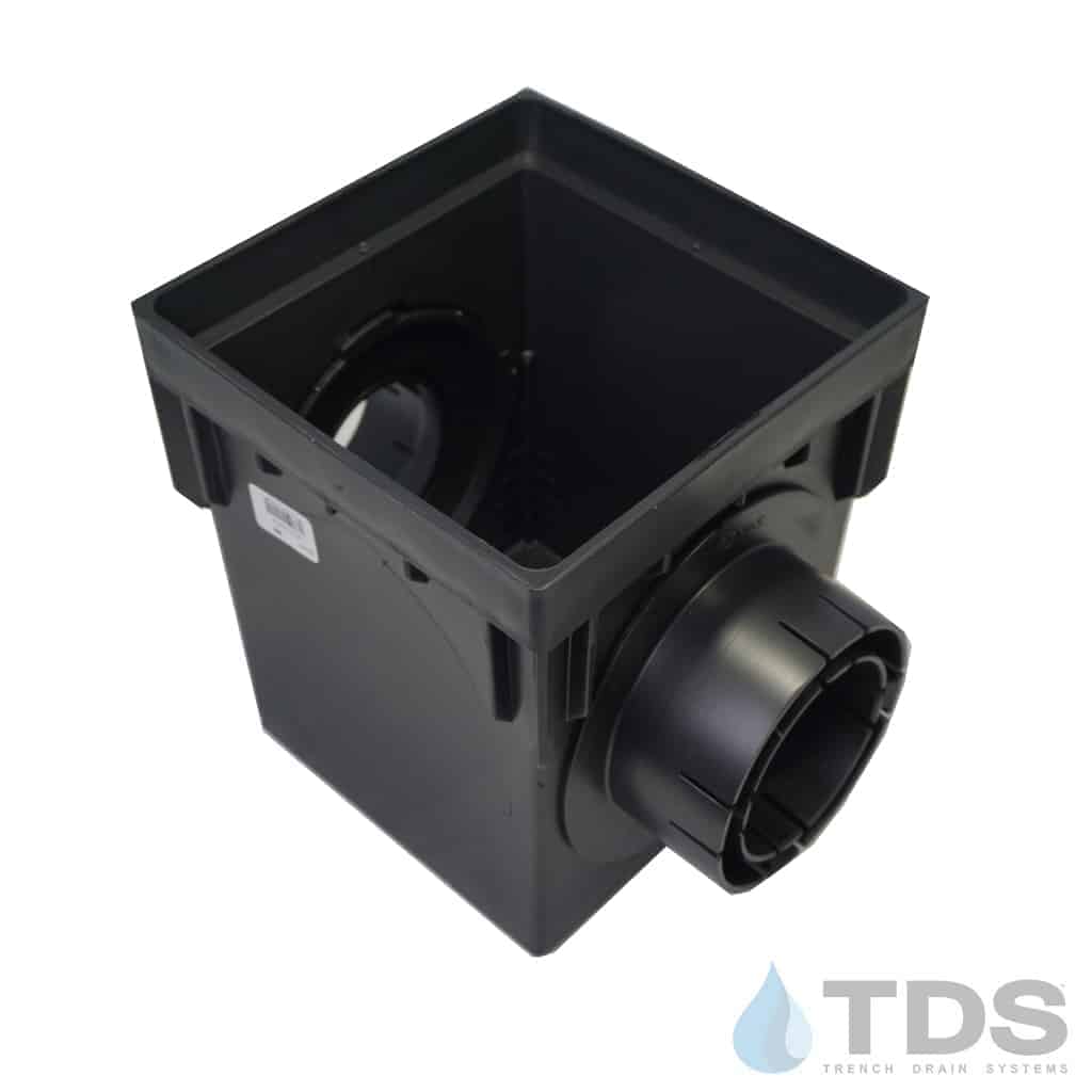 NDS 9" Catch Basin Kit with Iron Age Interlaken Grate | Natural