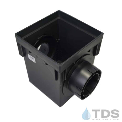 NDS 9" Catch Basin Kit with Iron Age Interlaken Grate | Natural