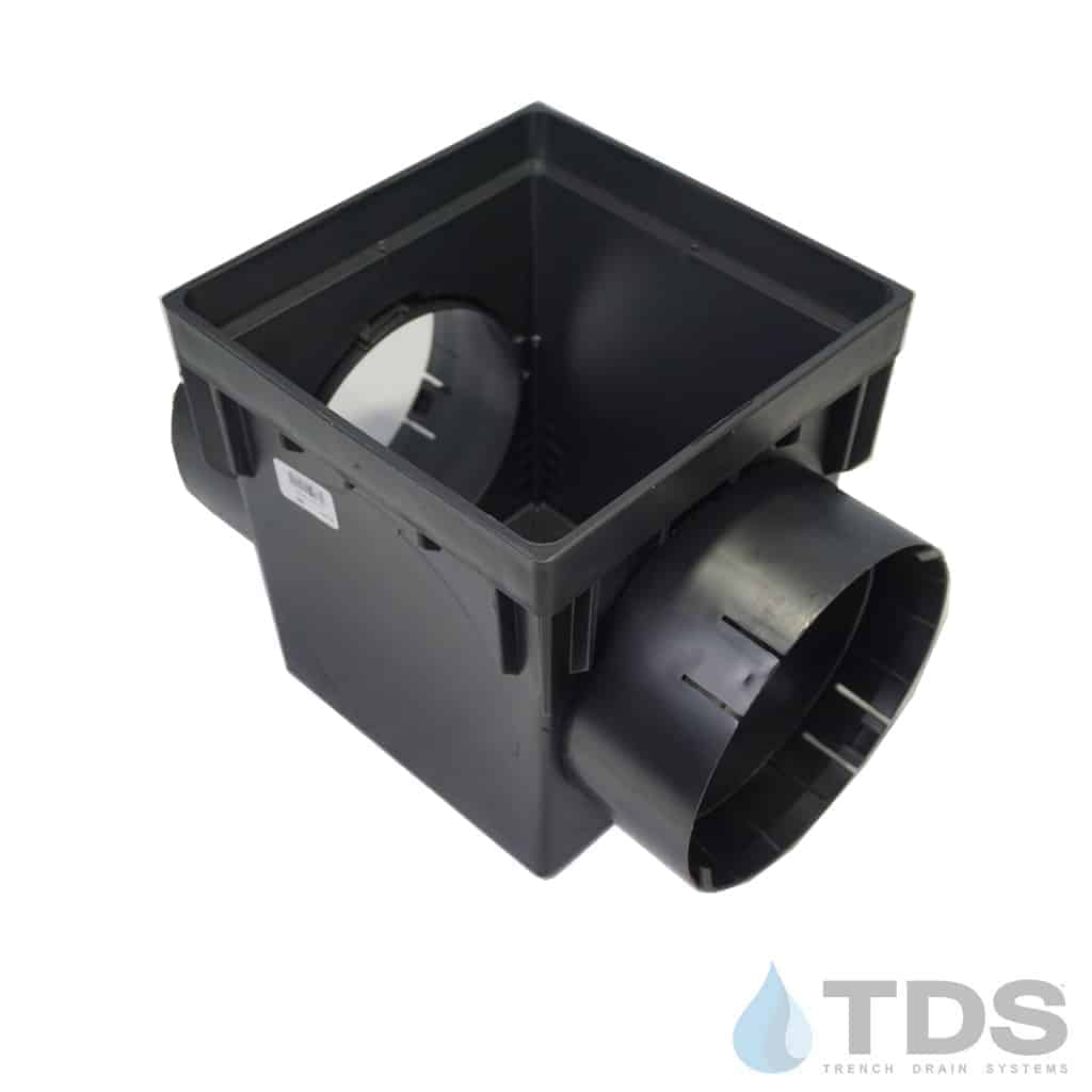 NDS 9" Catch Basin Kit with Iron Age Interlaken Grate | Natural