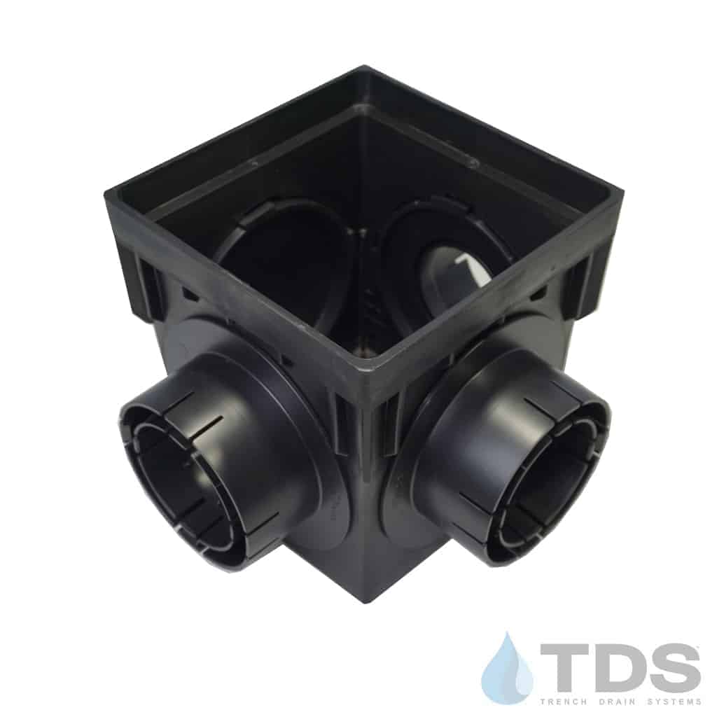 NDS 9" Catch Basin Kit with Iron Age Interlaken Grate | Natural