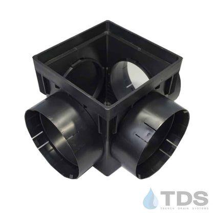 NDS 9" Catch Basin Kit with Iron Age Interlaken Grate | Natural