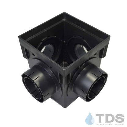 NDS 9" Catch Basin Kit with Iron Age Interlaken Grate | Natural