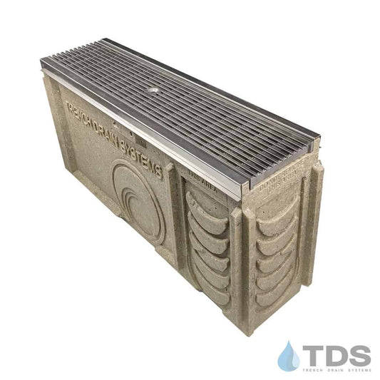 TP0650S Catch Basin with DG0655 SS Wedge Wire and SS Edging