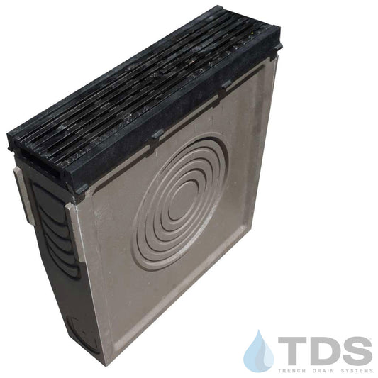 POLYCAST® DP0750 Inline Catch Basin w/DG0675HD Transverse Slotted Ductile Iron Grate & HDPE Frame