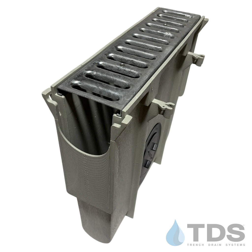 NDS Dura Slope Inline Catch Basin with DS-221 Grate