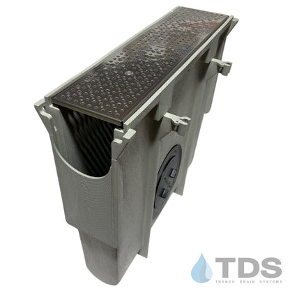NDS Dura Slope Inline Catch Basin with DS-226 Grate