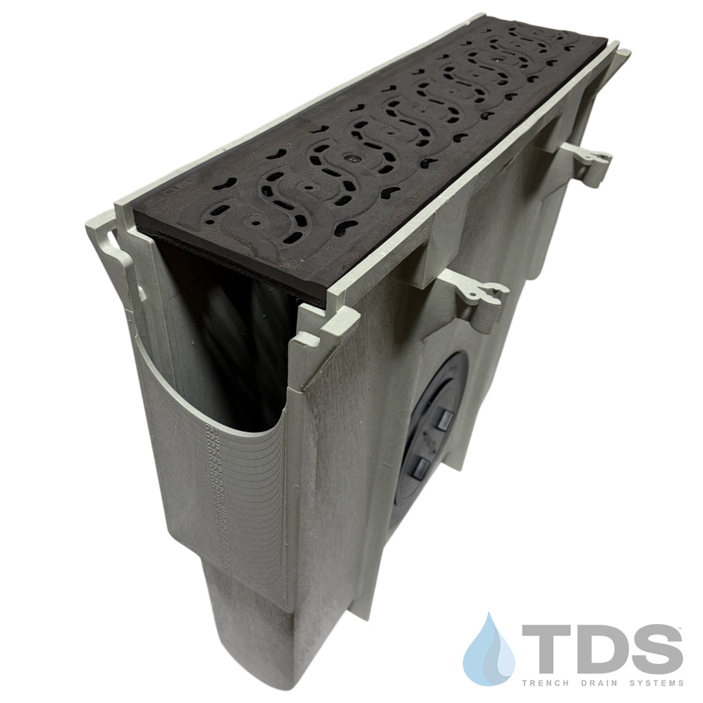 NDS Dura Slope Inline Catch Basin with DS-601 Grate