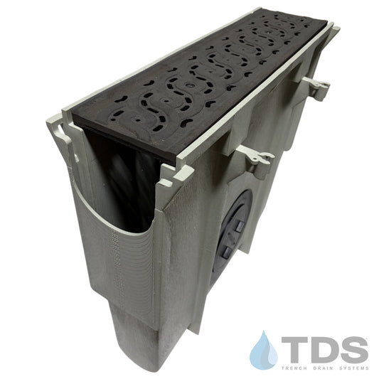 NDS Dura Slope Inline Catch Basin with DS-601 Grate