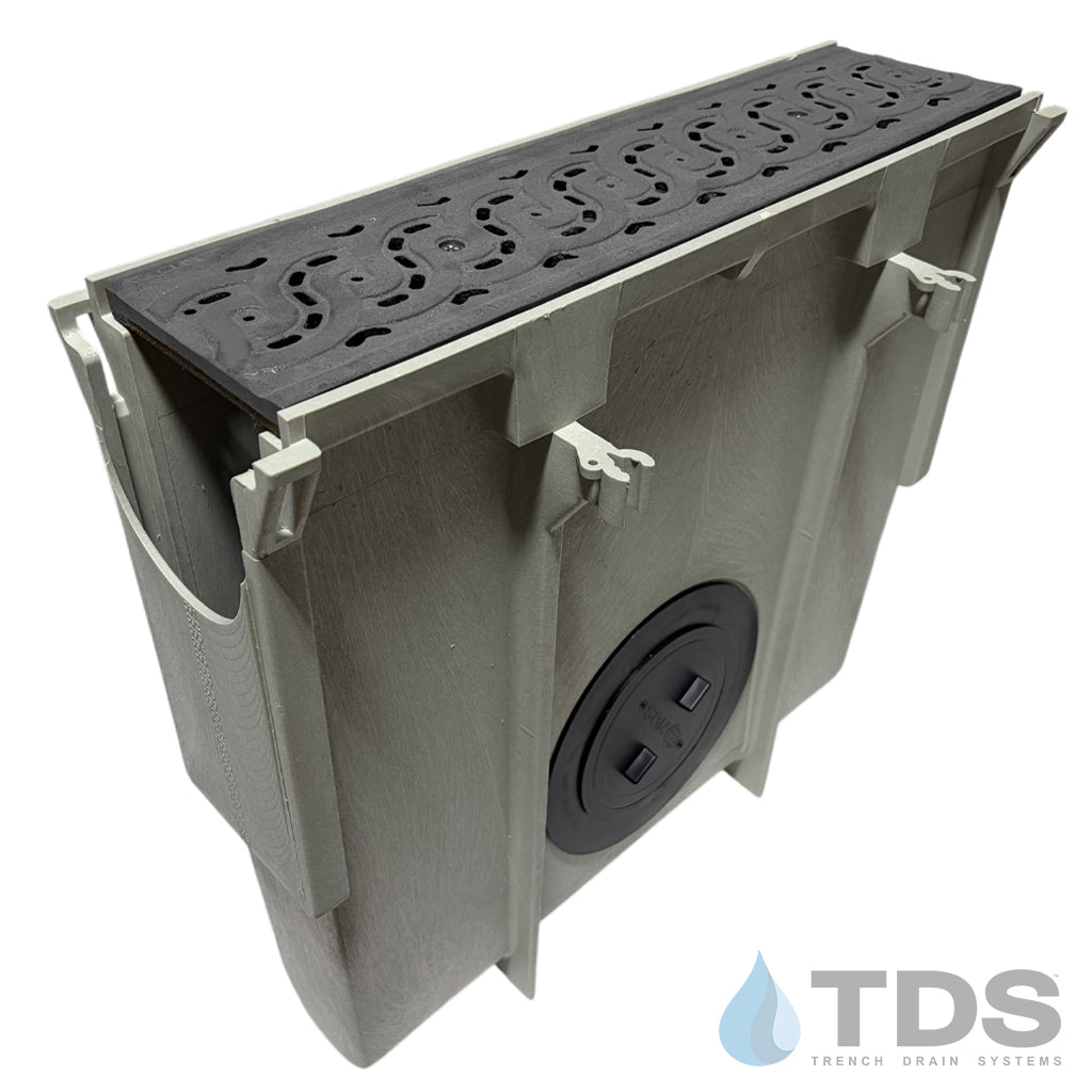 NDS Dura Slope Inline Catch Basin with DS-601 Grate