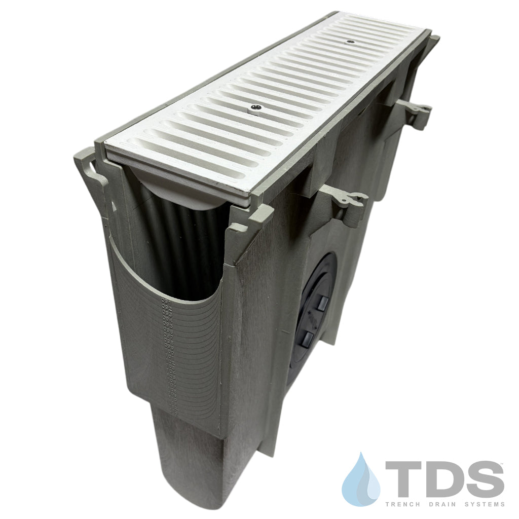 NDS Dura Slope Inline Catch Basin with DS-660 Grate
