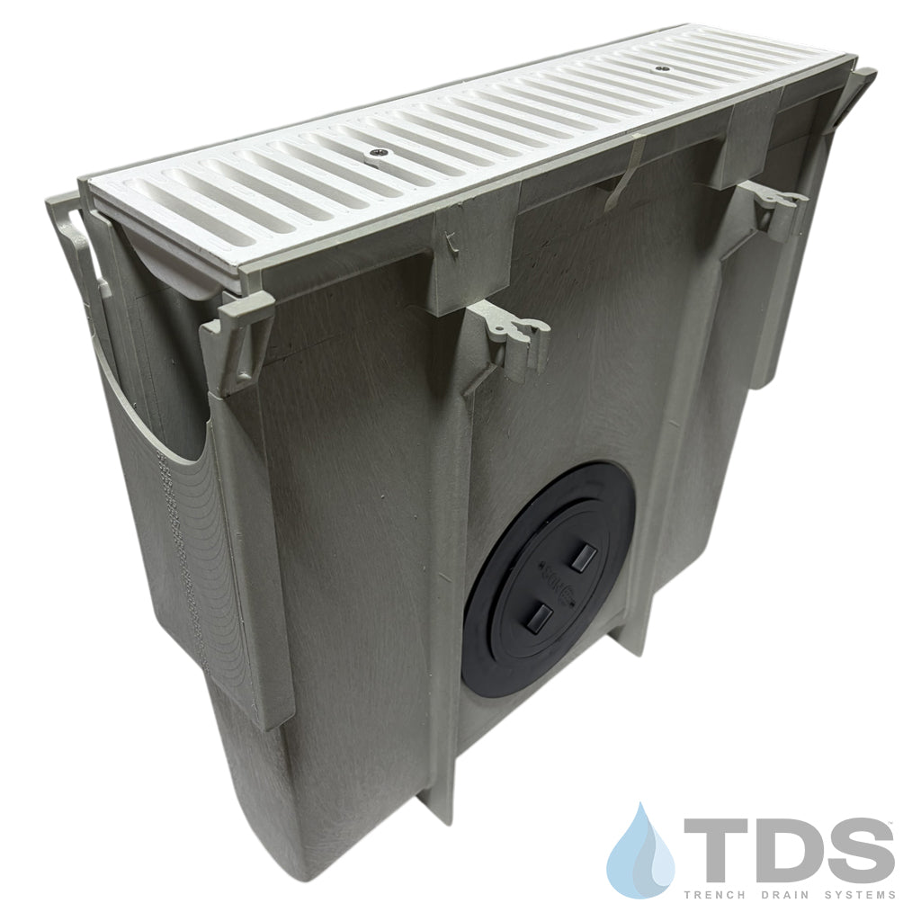 NDS Dura Slope Inline Catch Basin with DS-660 Grate