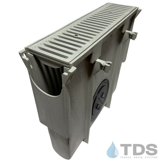 NDS Dura Slope Inline Catch Basin with DS-661LG Grate